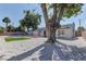 A spacious backyard featuring white rock, mature landscaping, and a well-maintained lawn at 1901 Farnam Pl, Las Vegas, NV 89102