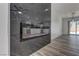 The living room features a modern fireplace and leads to the kitchen at 1901 Farnam Pl, Las Vegas, NV 89102