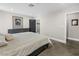 Bright bedroom with an open closet door and gray color scheme at 2104 Plaza De La Candela, Las Vegas, NV 89102