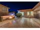Backyard with firepit and patio at 2124 Pont National Dr, Henderson, NV 89044