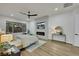 The main bedroom features a fireplace, sitting area, and exterior views at 2873 Knoxville Ct, Henderson, NV 89052