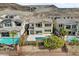 Aerial view of backyard showing the in-ground pool at 3 Hilltop Crest St, Henderson, NV 89011