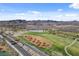 Picturesque golf course with scenic mountain views in the background at 3 Hilltop Crest St, Henderson, NV 89011