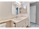 Bathroom features a single sink vanity with marble-look countertop at 3382 Berwyck St, Las Vegas, NV 89121