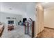 Open living area featuring a fireplace, tile floors, a closet, and a display case at 3382 Berwyck St, Las Vegas, NV 89121