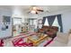 Open-concept living space features a kitchen and dining area, perfect for entertaining at 3404 Brayton Mist Dr, North Las Vegas, NV 89081