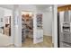 Pantry with shelving provides ample storage space for food and household items at 3430 Flagstone Ct, Pahrump, NV 89048