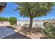 This backyard features a tree providing cool shade at 3942 Delos Dr, Las Vegas, NV 89103