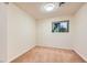 Neutral bedroom with a window, carpet, and blank canvas walls ready for personalization at 3942 Delos Dr, Las Vegas, NV 89103