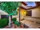 Inviting front entrance with charming landscaping, showcasing a welcoming curb appeal for potential homeowners at 3942 Delos Dr, Las Vegas, NV 89103
