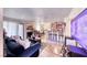 Open concept living room with kitchen and eating nook at 4050 Pacific Harbors Dr # 107, Las Vegas, NV 89121