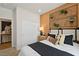 Comfortable bedroom featuring a storage closet and contemporary decor at 4180 E Brusca Way, Pahrump, NV 89061