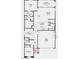 Detailed floor plan showcasing the layout with bedrooms, bathrooms, kitchen, and living areas at 4180 E Brusca Way, Pahrump, NV 89061