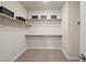 Spacious walk-in closet with carpet, built-in shelving, and wood rods for optimal organization at 4180 E Brusca Way, Pahrump, NV 89061