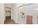 Bright bathroom features a glass enclosed shower and a spacious walk-in closet at 4200 E Brusca Way, Pahrump, NV 89061