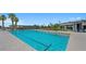 Resort-style swimming pool offers plenty of space for swimming and relaxation on a sunny day at 4200 E Brusca Way, Pahrump, NV 89061