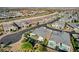 Stunning aerial view of a modern home with a private pool in a luxury Las Vegas neighborhood at 5155 Rock Daisy Dr, Las Vegas, NV 89135