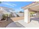 Covered patio opens to a low maintenance backyard, perfect for entertaining in Las Vegas at 5513 Escallonia St, Las Vegas, NV 89149