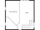 Upstairs floor plan shows open space and a room, accessible by stairs at 5854 Sheila Ave, Las Vegas, NV 89108