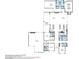 Detailed floor plan showcasing the layout of the home's spacious living areas, bedrooms, and kitchen at 6 Rock Mount Ct, Henderson, NV 89012