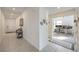 Hallway featuring tile floors that leads to an office at 617 Sylvan St, Henderson, NV 89002