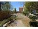 Backyard with minimal landscaping, offering potential for customization and creative outdoor design at 7518 Luna Del Rey St, Las Vegas, NV 89123