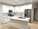 Modern kitchen showcasing sleek white countertops, stainless steel appliances, and stylish fixtures at 7615 Paso Robles Ave, Las Vegas, NV 89113