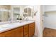Double sink bathroom vanity with separate walk-in closet at 7923 Homer Ct, Las Vegas, NV 89139