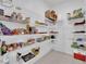 Spacious walk-in pantry with wire shelving, perfect for organized storage of groceries and household items at 8178 Eaton Hill St, Las Vegas, NV 89113