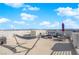 Spacious rooftop patio equipped with a hammock and comfortable lounge seating, creating a tranquil outdoor retreat at 8178 Eaton Hill St, Las Vegas, NV 89113