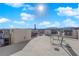 Rooftop patio featuring stylish outdoor furniture, offering an inviting space for relaxation and entertainment at 8178 Eaton Hill St, Las Vegas, NV 89113