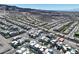 Panoramic aerial view of modern homes in a well-planned community set against a mountain backdrop at 881 Barrhead Ave, Henderson, NV 89012