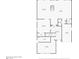 Detailed floorplan displaying the layout of the first level with living room, kitchen, bedroom, and garage at 881 Barrhead Ave, Henderson, NV 89012