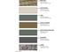Options for roof, stucco, trim, garage, doors, ironwork, and stone colors from Sherwin Williams at 103 Tardando Ave, Henderson, NV 89015