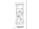 Depiction of lot and house placement on Tardando Avenue showing set backs and dimensions at 103 Tardando Ave, Henderson, NV 89015