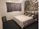 Unique bedroom with a mural backdrop and carpet flooring at 109 Prince Ln, Las Vegas, NV 89110