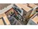 Aerial view of modern home with sleek exterior, outdoor living spaces, and landscaped backyard at 10985 Limeslice Ave # 2, Las Vegas, NV 89135