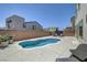 Backyard pool with tanning ledge and plenty of room for entertaining at 1321 Hudson Creek Pl, North Las Vegas, NV 89084