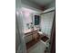 Bathroom with a single sink, tile flooring, and tub-shower combination at 1407 Santa Margarita St # A, Las Vegas, NV 89146