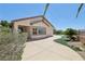 Exterior with a pool, landscaping, and a walkway leading to the home's entrance at 2284 Carambala Ln, Henderson, NV 89044
