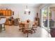 Dining area adjacent to kitchen featuring a sliding glass door to the backyard at 2413 Mourning Warbler Ave, North Las Vegas, NV 89084
