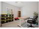 Bright home office space with natural light, a ceiling fan, and neutral decor at 2425 Sturrock Dr, Henderson, NV 89044