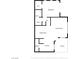 Detailed floor plan showcasing the layout of the home's bedroom, bathrooms, and living areas at 251 S Green Valley Pkwy # 2821, Henderson, NV 89012