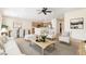 Inviting living room and kitchen with an open floor plan and natural light at 2538 Capella Star St, Henderson, NV 89044
