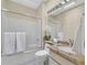 Bathroom offers shower/tub combination and granite countertop vanity at 2601 Harrisburg Ave, Henderson, NV 89052
