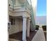 Exterior elevation showing a staircase leading up to a condo or apartment entry at 2725 S Nellis Blvd # 1158, Las Vegas, NV 89121