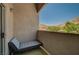 Cozy balcony area, perfect for relaxing and enjoying the peaceful neighborhood views at 3320 Cactus Shadow St # 201, Las Vegas, NV 89129