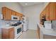 Functional kitchen area with ample cabinet space and modern appliances, ready for culinary adventures at 3320 Cactus Shadow St # 201, Las Vegas, NV 89129