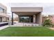 Covered patio features sleek design, providing shade and outdoor living space at 3510 Cosima Ln, Las Vegas, NV 89120