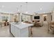 Open floorplan with seamless flow between kitchen and living area, perfect for modern living at 4360 E Brusca Way, Pahrump, NV 89061
